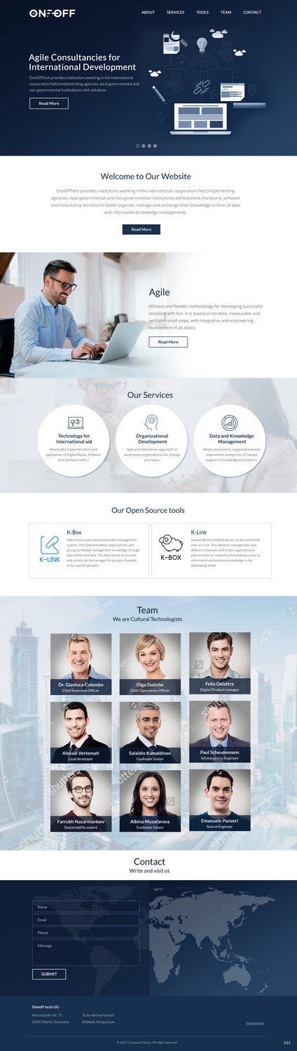 Web Design by pb for OneOffTech | Design #16573099