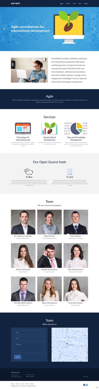 Web Design par pb pour OneOffTech | Design #16573101