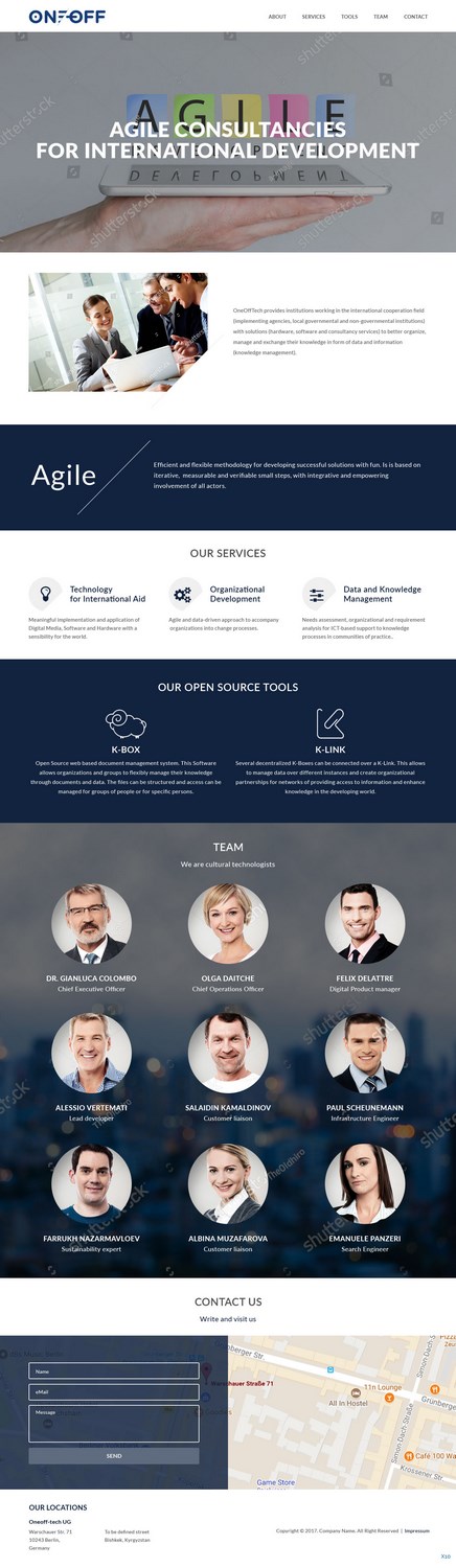 Web Design by pb for OneOffTech | Design #16584596