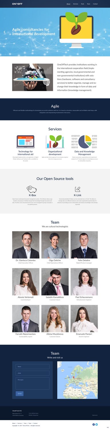 Web Design by pb for OneOffTech | Design #16667159
