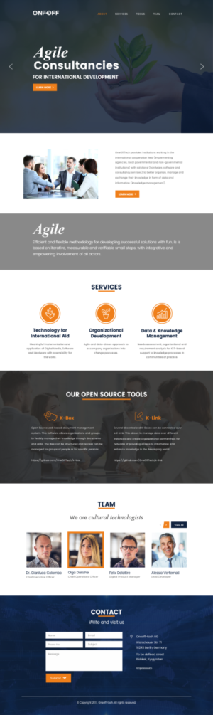 Diseño Web por CreativeIyke para OneOffTech | Diseño: #16607366
