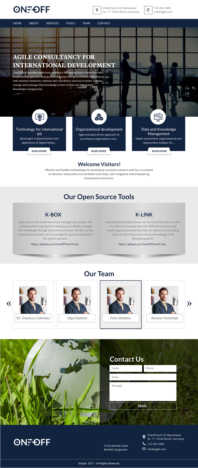 Web Design by rightway for OneOffTech | Design #16588236
