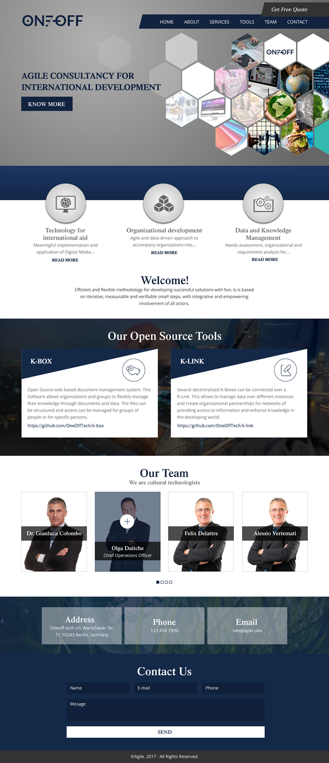 Diseño Web por rightway para OneOffTech | Diseño #16588301