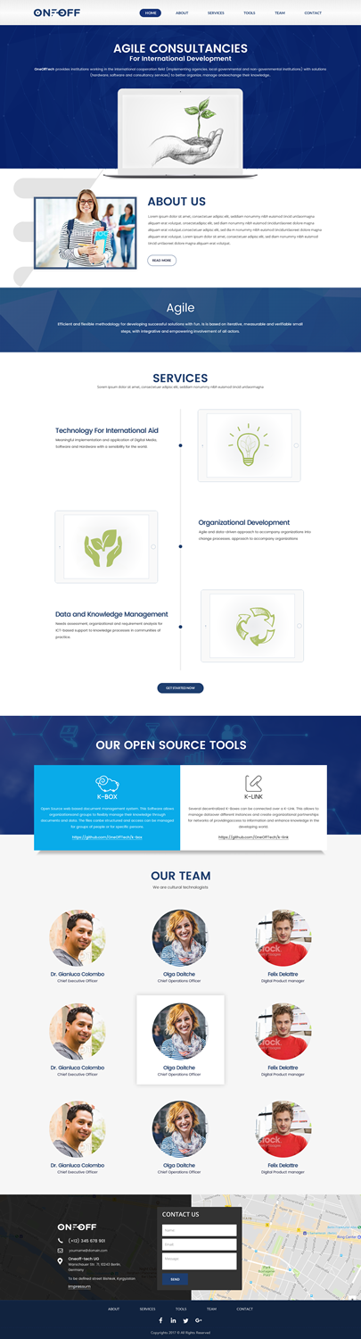 Web Design by aloksai for OneOffTech | Design #16644753