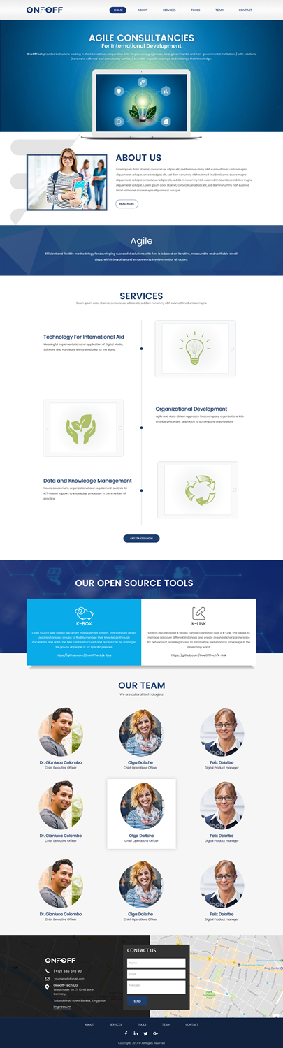 Web Design by aloksai for OneOffTech | Design #16644847