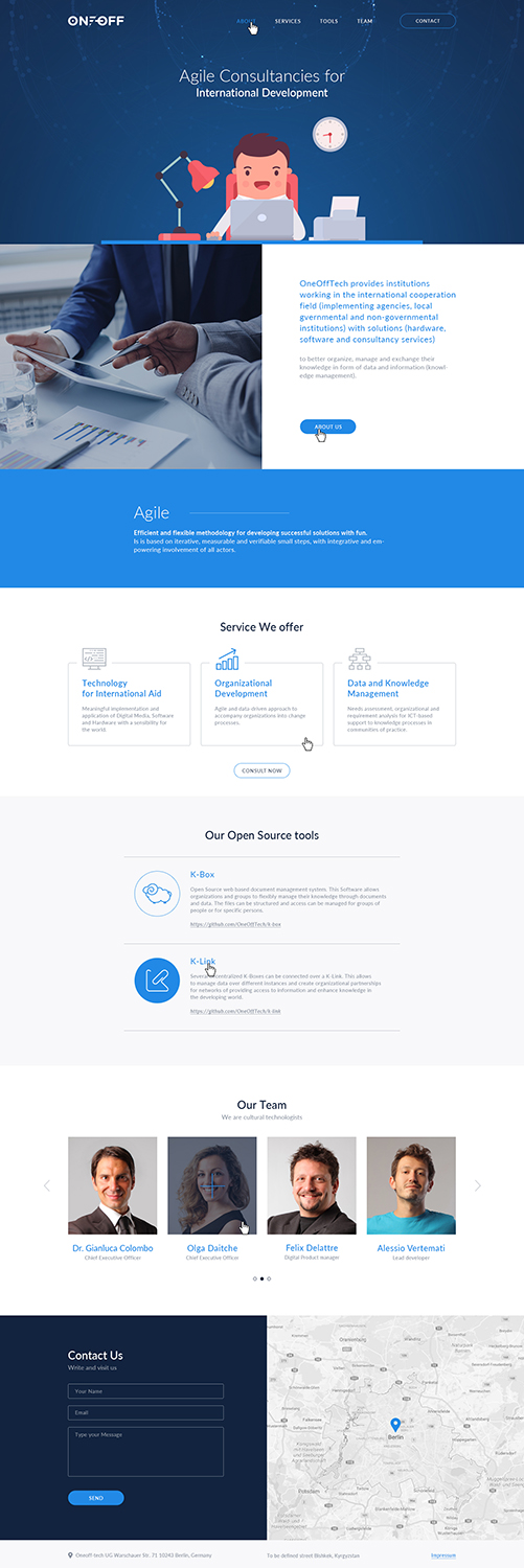 Diseño Web por Ved Web Services para OneOffTech | Diseño #16571531