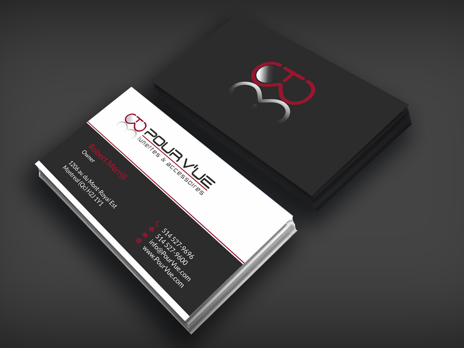 Visitenkarten-Design von SKYdesign für Pour vue  | Design #16567655