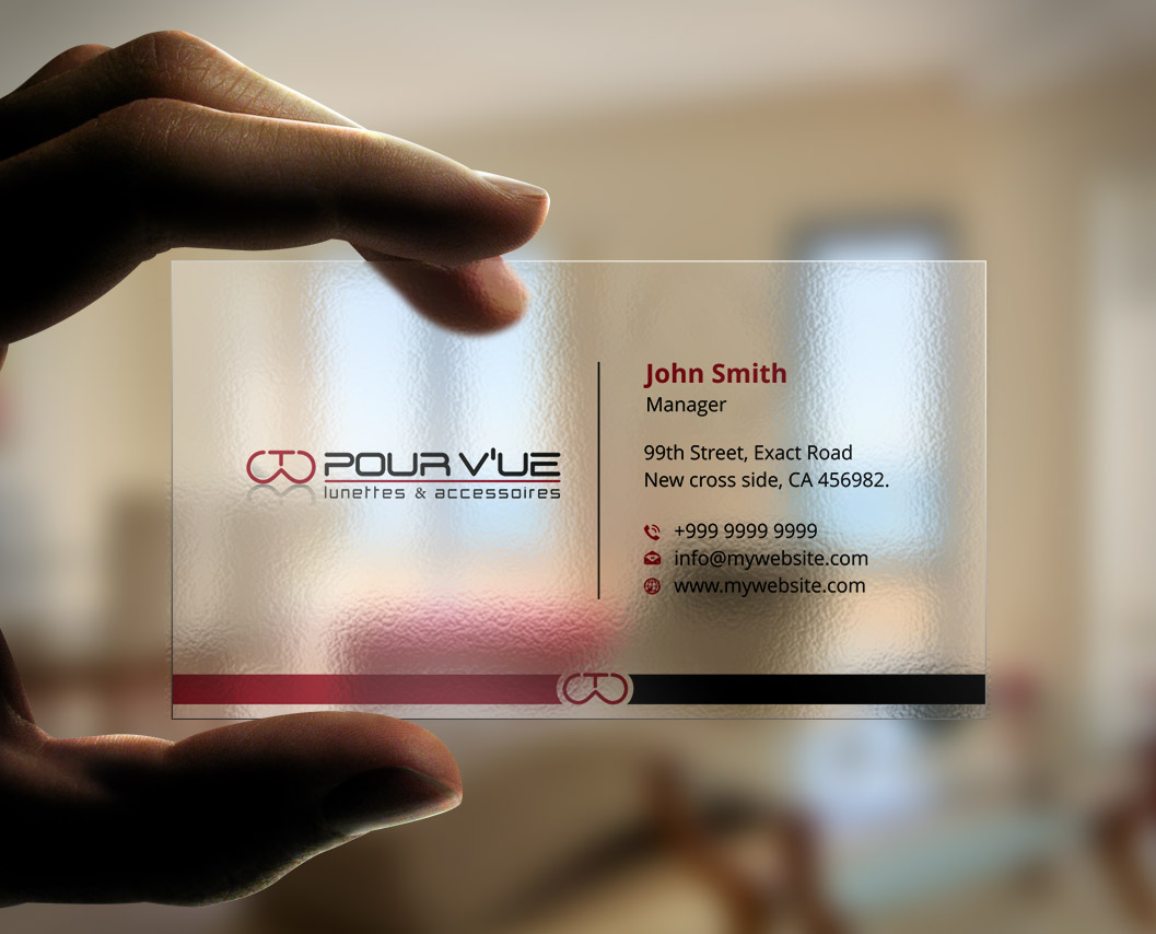 Business Card Design by Xpert for Pour vue  | Design #16563596