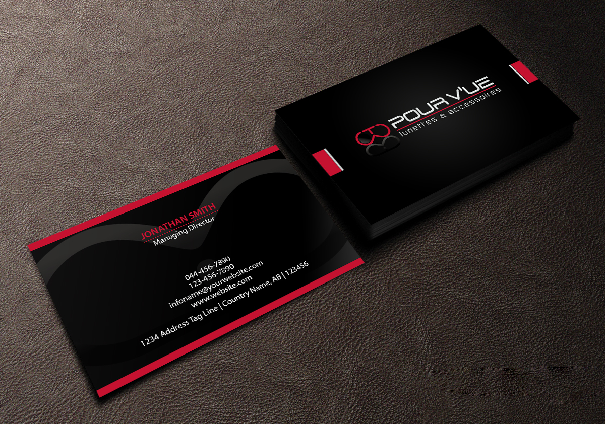 Business Card Design by Creations Box 2015 for Pour vue  | Design #16574467