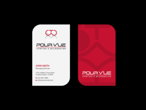 Business Card Design by Creations Box 2015 for Pour vue  | Design: #16574474