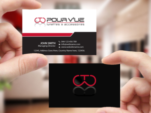 Business Card Design by Creations Box 2015 for Pour vue  | Design: #16574487