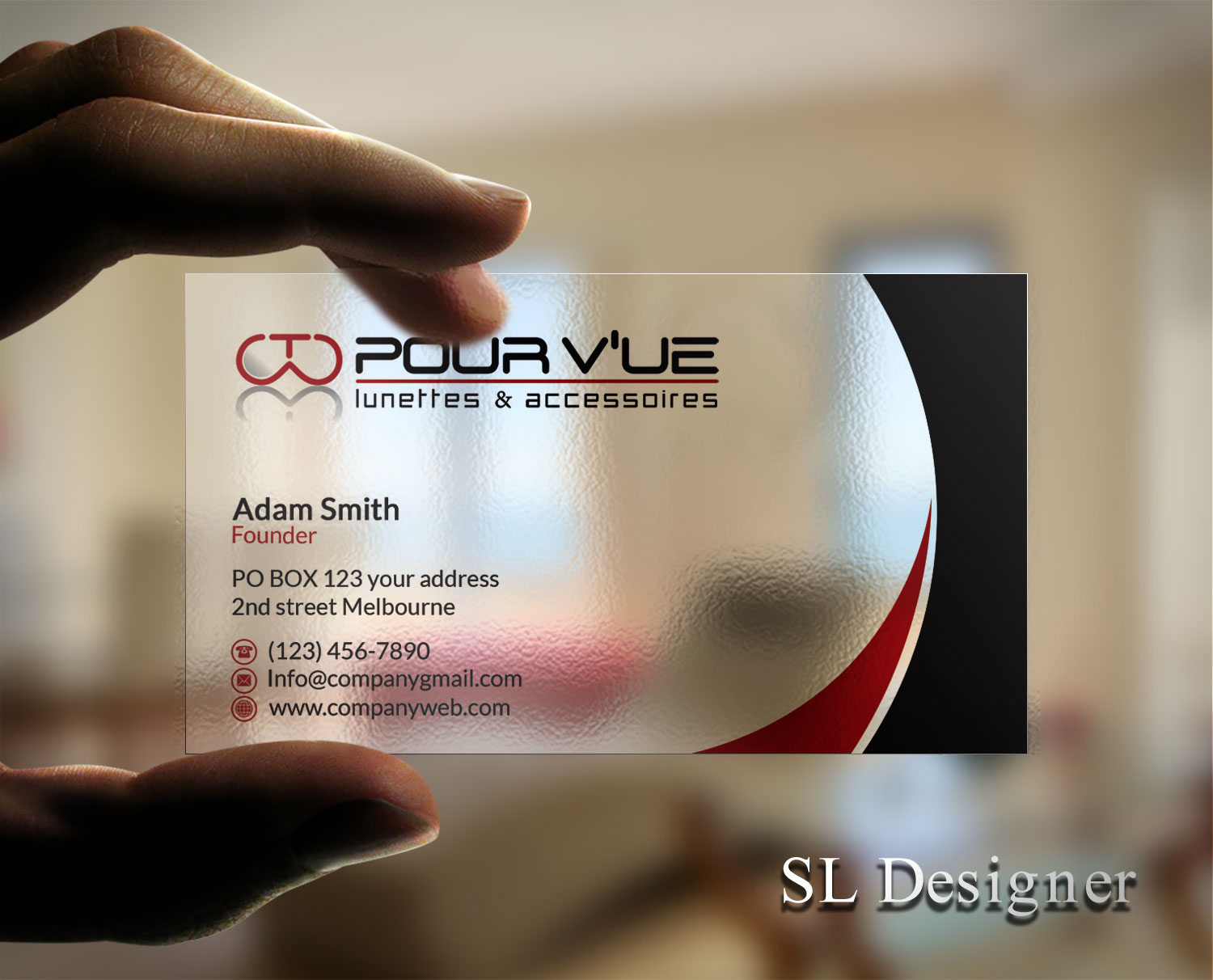 Diseño de Tarjeta de Presentación por SL Designer para Pour vue  | Diseño #16564496