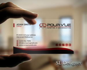 Business Card Design by SL Designer for Pour vue  | Design: #16564498