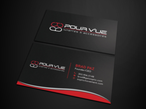 Business Card Design by Tripti Ranjan Gain for Pour vue  | Design: #16565576