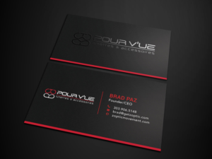 Business Card Design by Tripti Ranjan Gain for Pour vue  | Design: #16565577