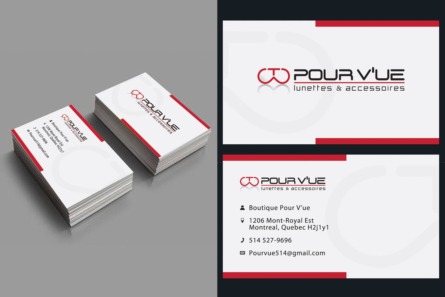 Business Card Design by Afif Hideyoshi for Pour vue  | Design #16598849