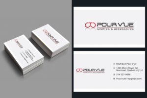 Business Card Design by Afif Hideyoshi for Pour vue  | Design: #16598850