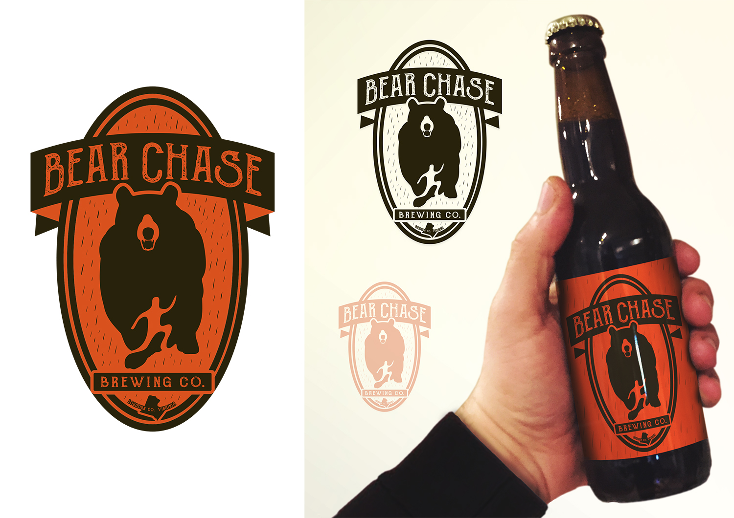 Logo Design by Fabio Piscicelli for Bear Chase Manor & Bear Chase Brewing Co. | Design #16635378