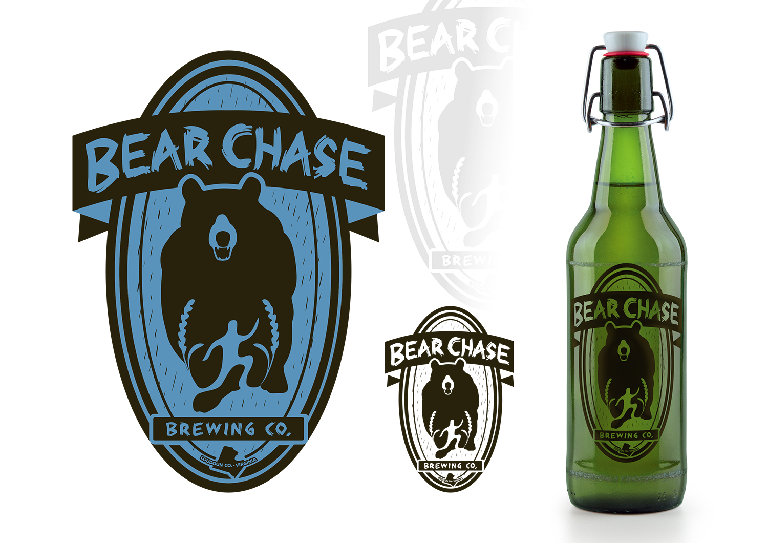 Logo-Design von Fabio Piscicelli für Bear Chase Manor & Bear Chase Brewing Co. | Design #16655153
