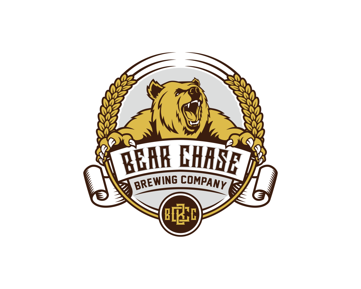 Logo Design by alpino for Bear Chase Manor & Bear Chase Brewing Co. | Design #16641818