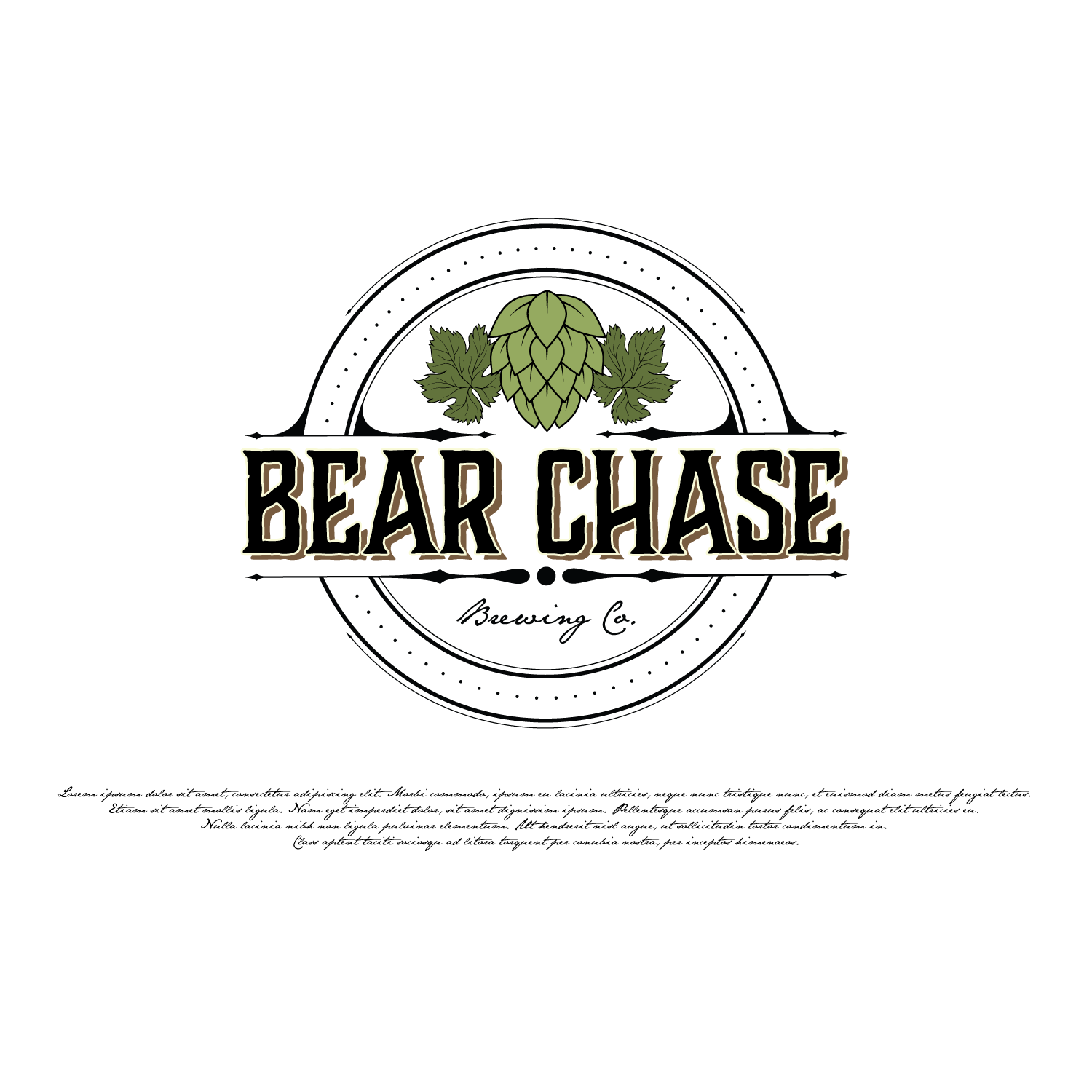 Logo Design by LaLinea for Bear Chase Manor & Bear Chase Brewing Co. | Design #16554347