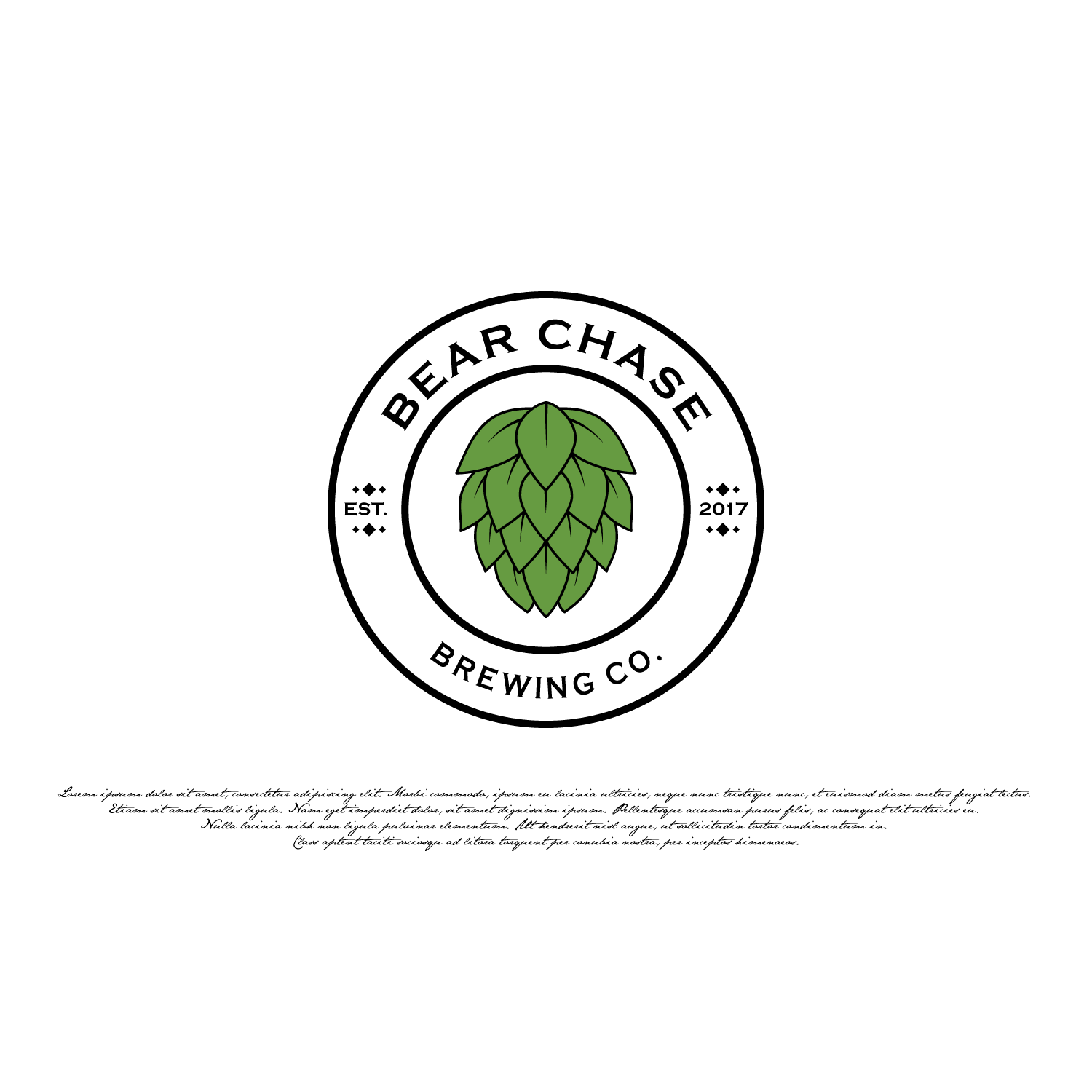 Logo-Design von LaLinea für Bear Chase Manor & Bear Chase Brewing Co. | Design #16554350