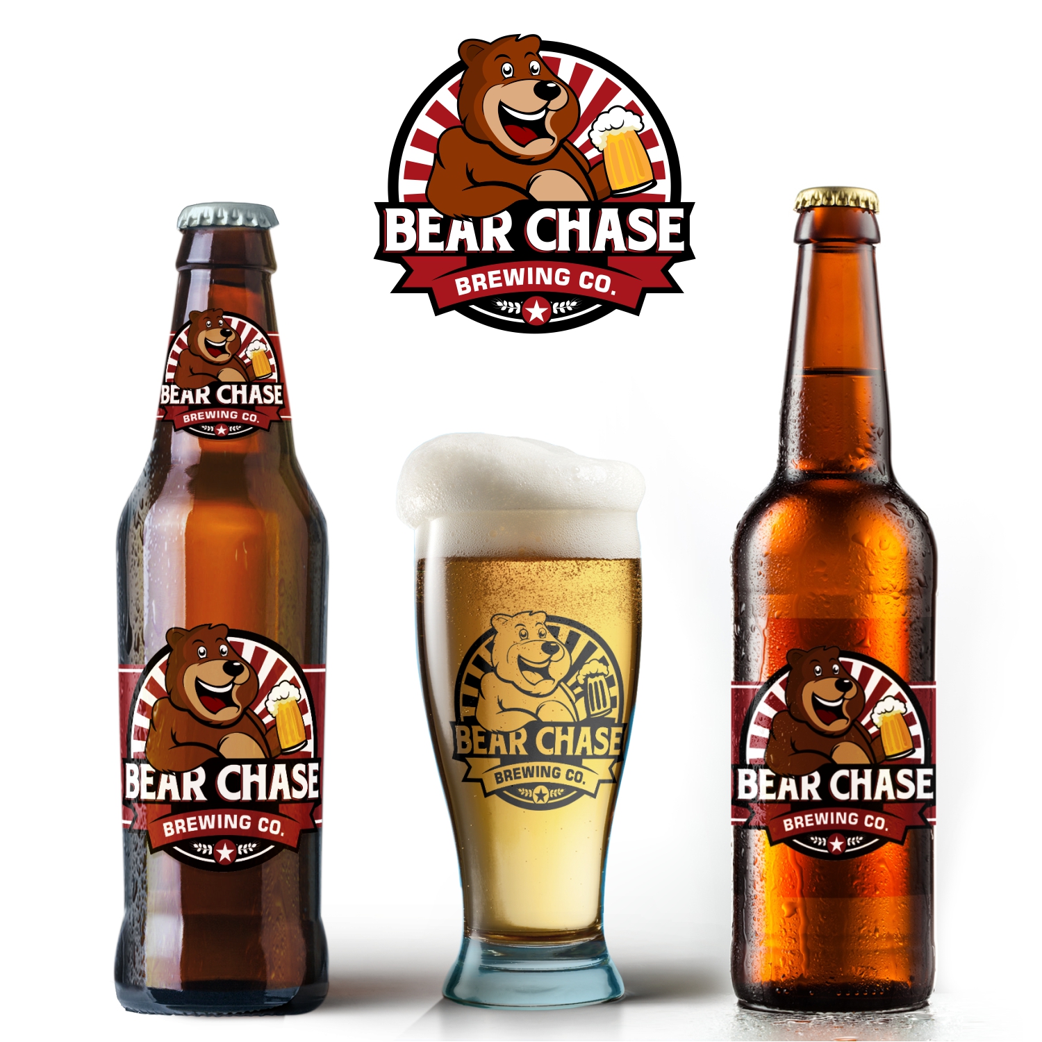 Diseño de Logo por naldz para Bear Chase Manor & Bear Chase Brewing Co. | Diseño #16654746