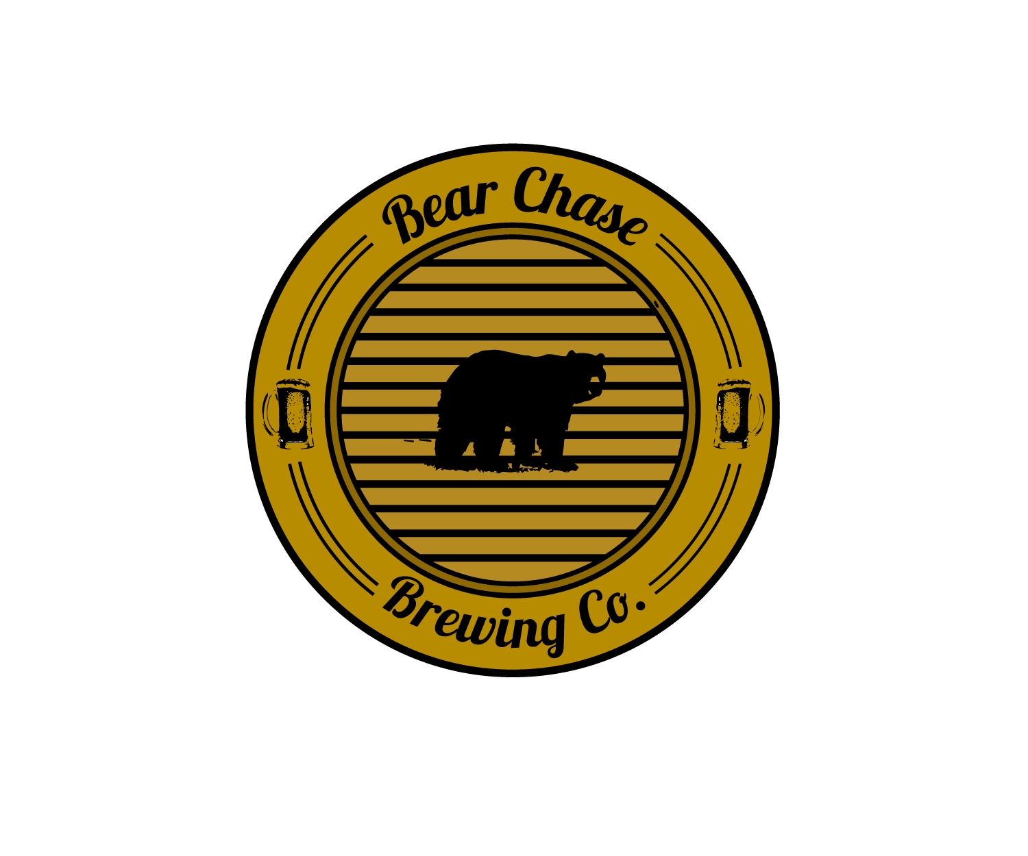 Logo-Design von Francisco Estrada für Bear Chase Manor & Bear Chase Brewing Co. | Design #16665101