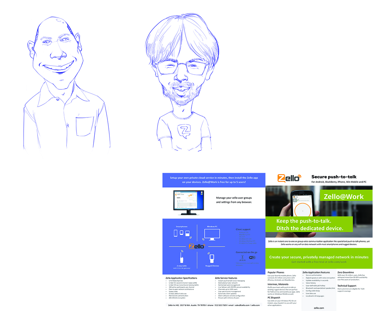 Illustration Design by Rogeries for Zello Inc | Design #2677428