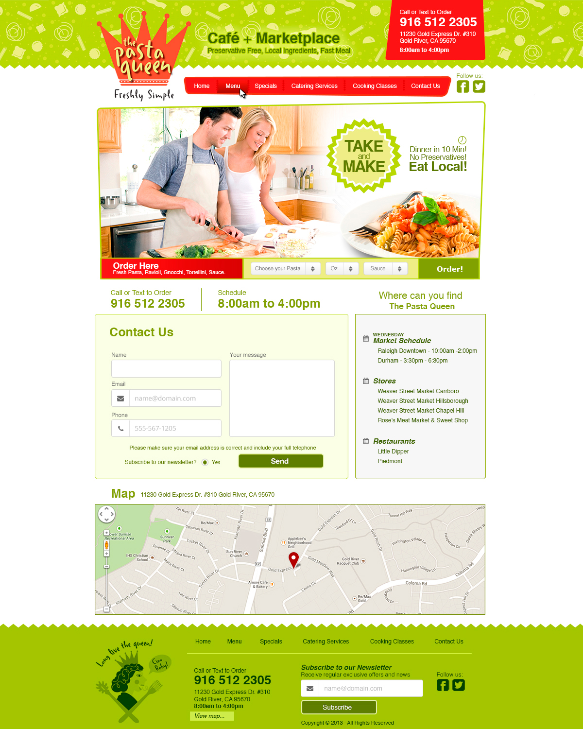 Diseño Web por  Jorch para The Pasta Queen | Diseño: #2720722