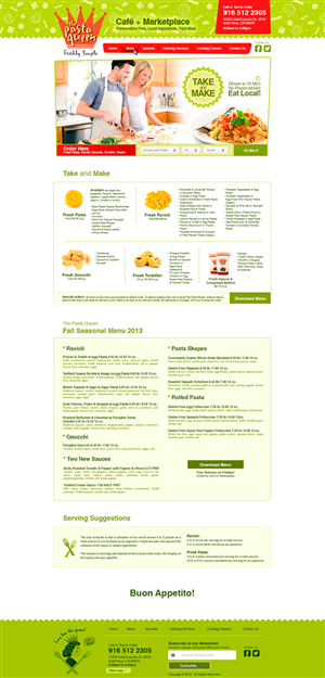 Diseño Web por  Jorch para The Pasta Queen | Diseño: #2955865