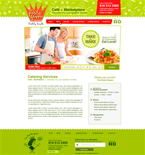 Diseño Web por  Jorch para The Pasta Queen | Diseño: #2957408