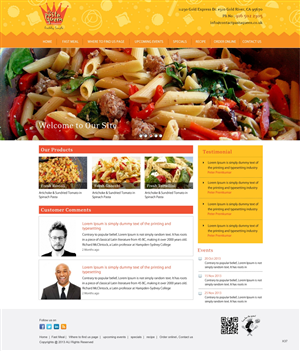 Diseño Web por pb para The Pasta Queen | Diseño: #2669460