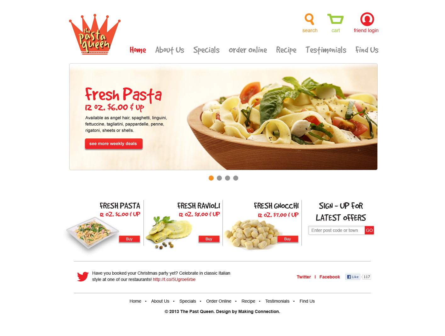 Diseño Web por Impressive Sol para The Pasta Queen | Diseño #2672950