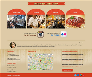 Diseño Web por HSwebmasters para The Pasta Queen | Diseño: #2975365