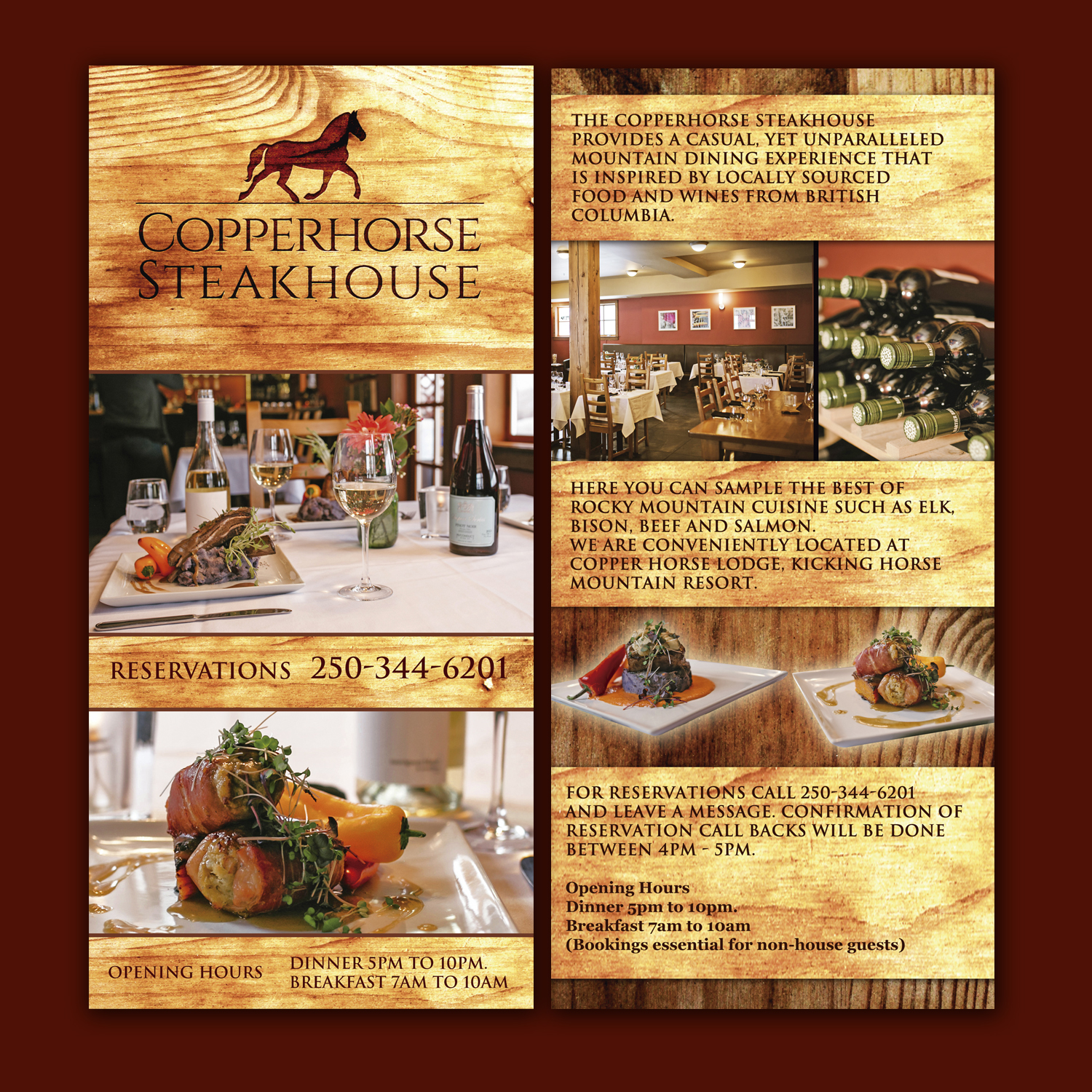 Elegant Traditional Restaurant Flyer Design For A Company By