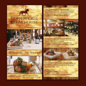Copperhorse steakhouse dl flyer | Flyer Design by Wally_F