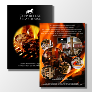 Copperhorse steakhouse dl flyer | Flyer Design by kolevvp