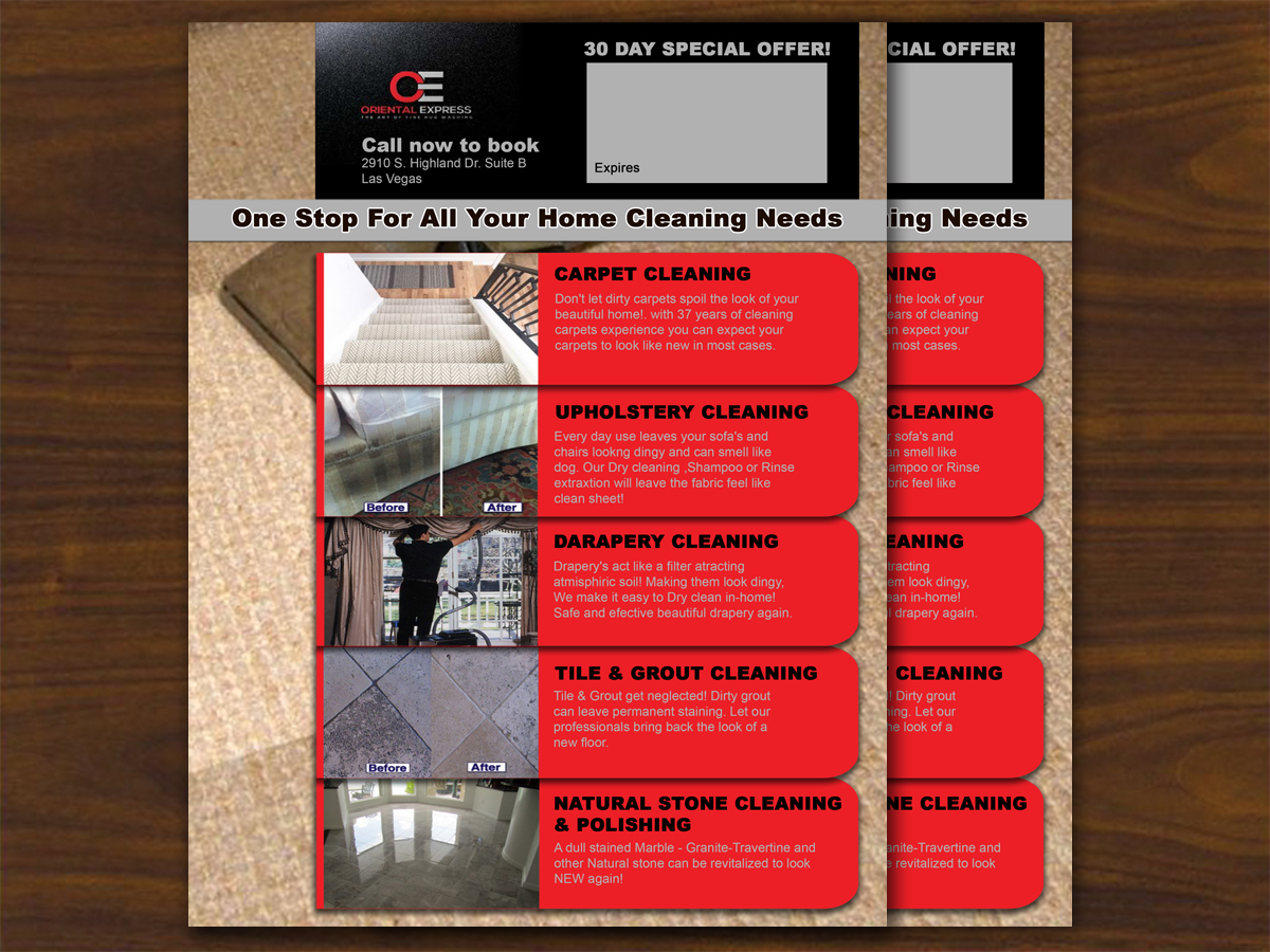 Design de Flyer par Yegeta pour ORIENTAL EXPRESS | Design #16560927