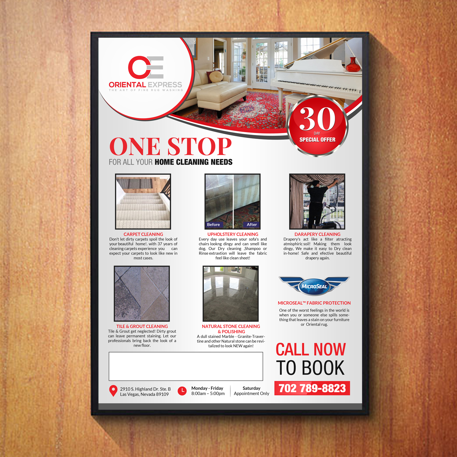 Diseño de Flyer por debdesign para ORIENTAL EXPRESS | Diseño #16576108