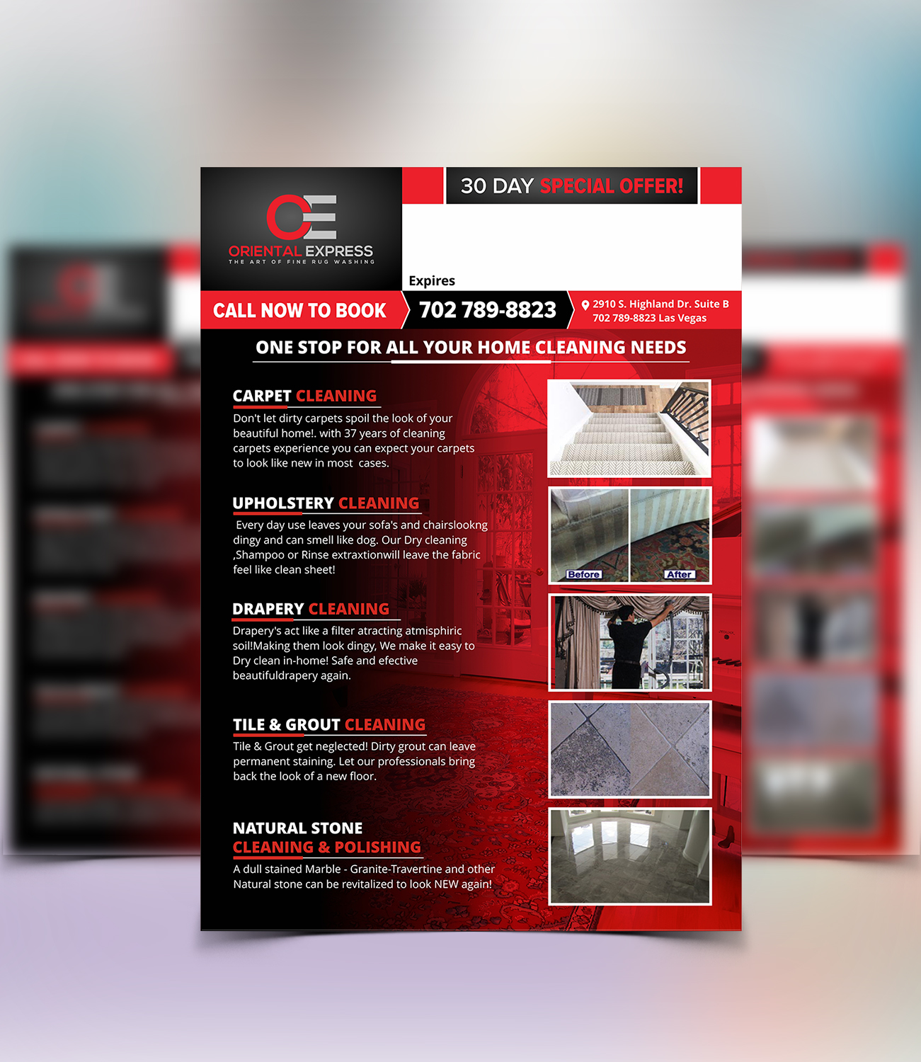 Diseño de Flyer por ecorokerz para ORIENTAL EXPRESS | Diseño #16558218