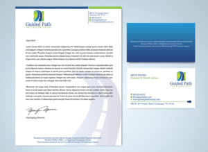 Financial Planner Letterhead + Business Card | Design En-Tête par Designs 2019