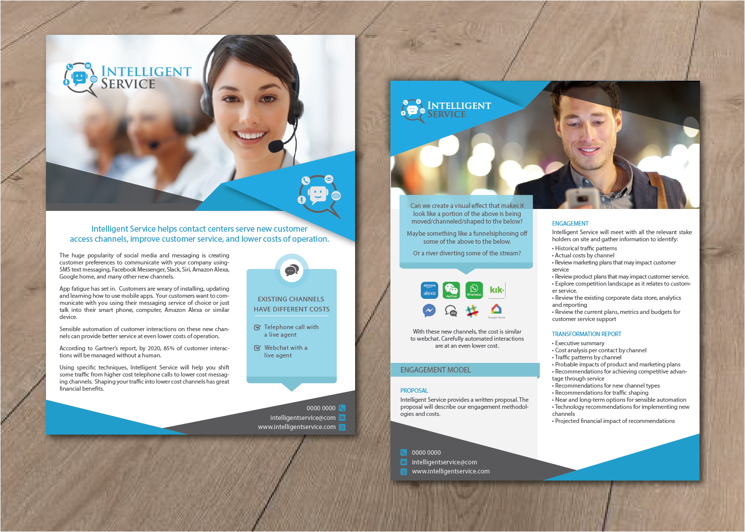 Flyer Design by alex989 for Intelligent Service | Design #16562880