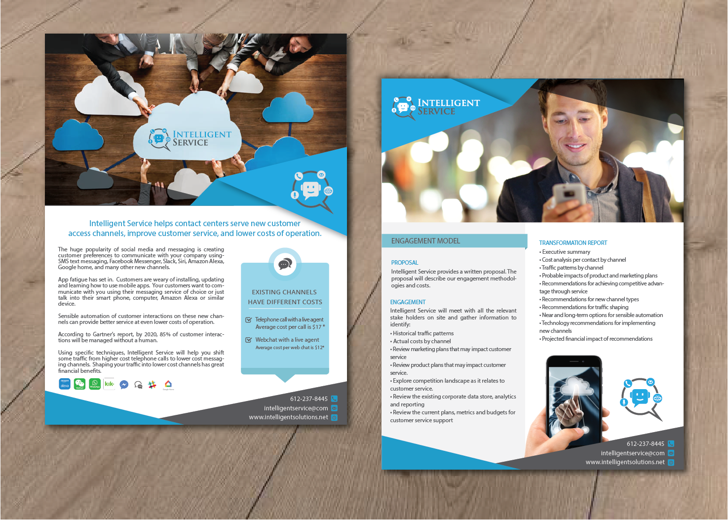 Design de Flyer par alex989 pour Intelligent Service | Design #16578522