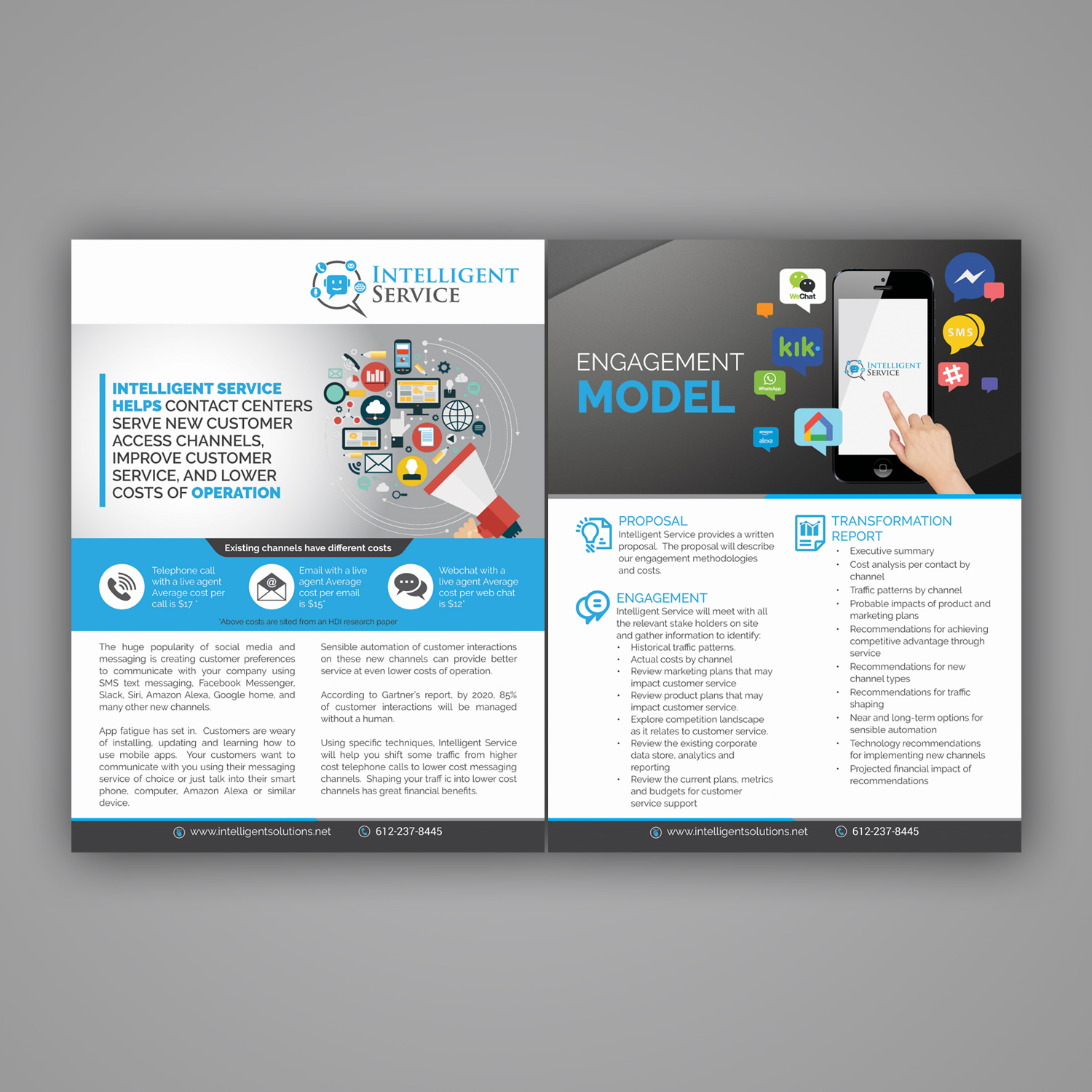 Design de Flyer par Mariyam Khan pour Intelligent Service | Design #16599267