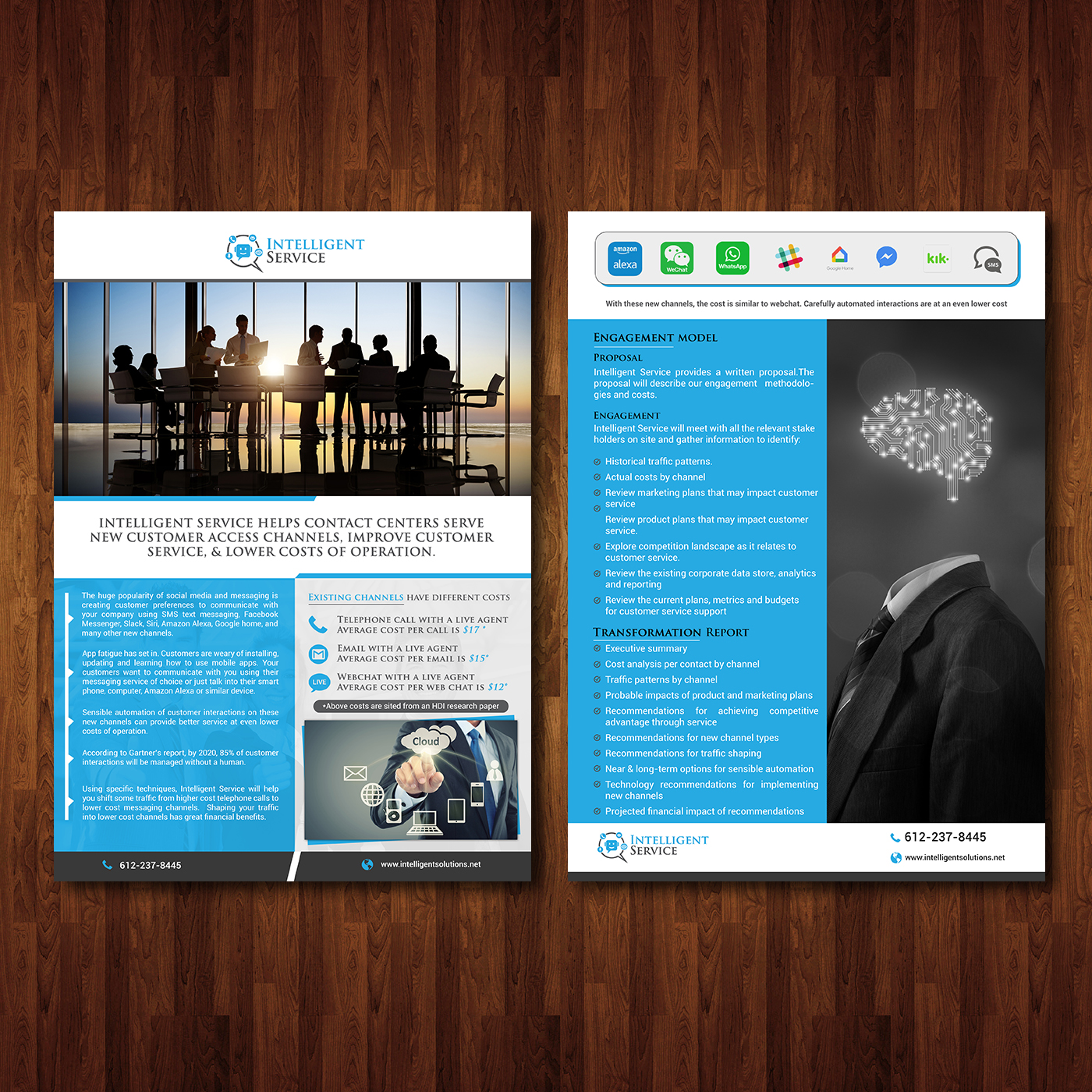 Flyer Design by creative.bugs for Intelligent Service | Design #16603032