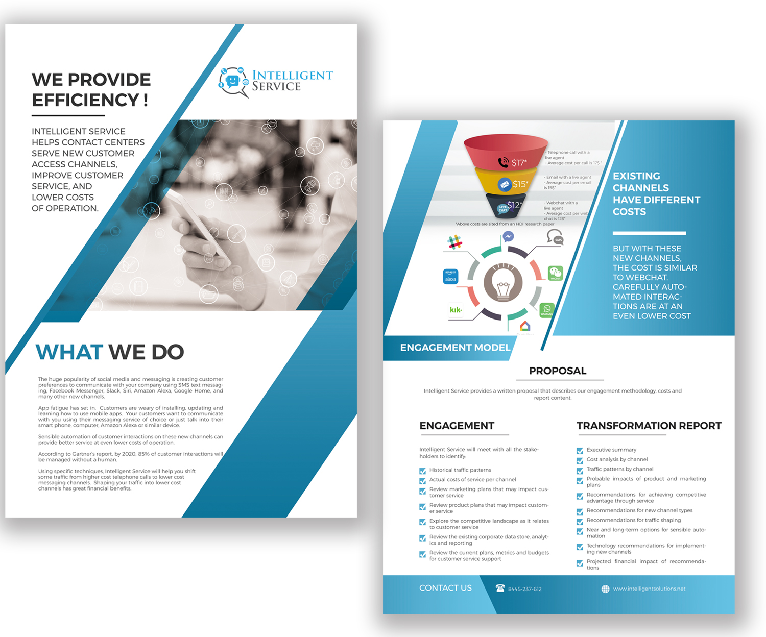Flyer Design by Dana Noja for Intelligent Service | Design #16614545