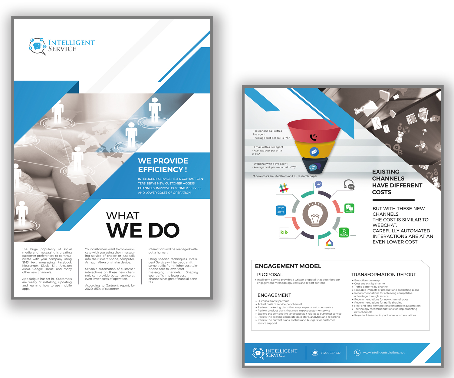 Flyer Design by Dana Noja for Intelligent Service | Design #16615224