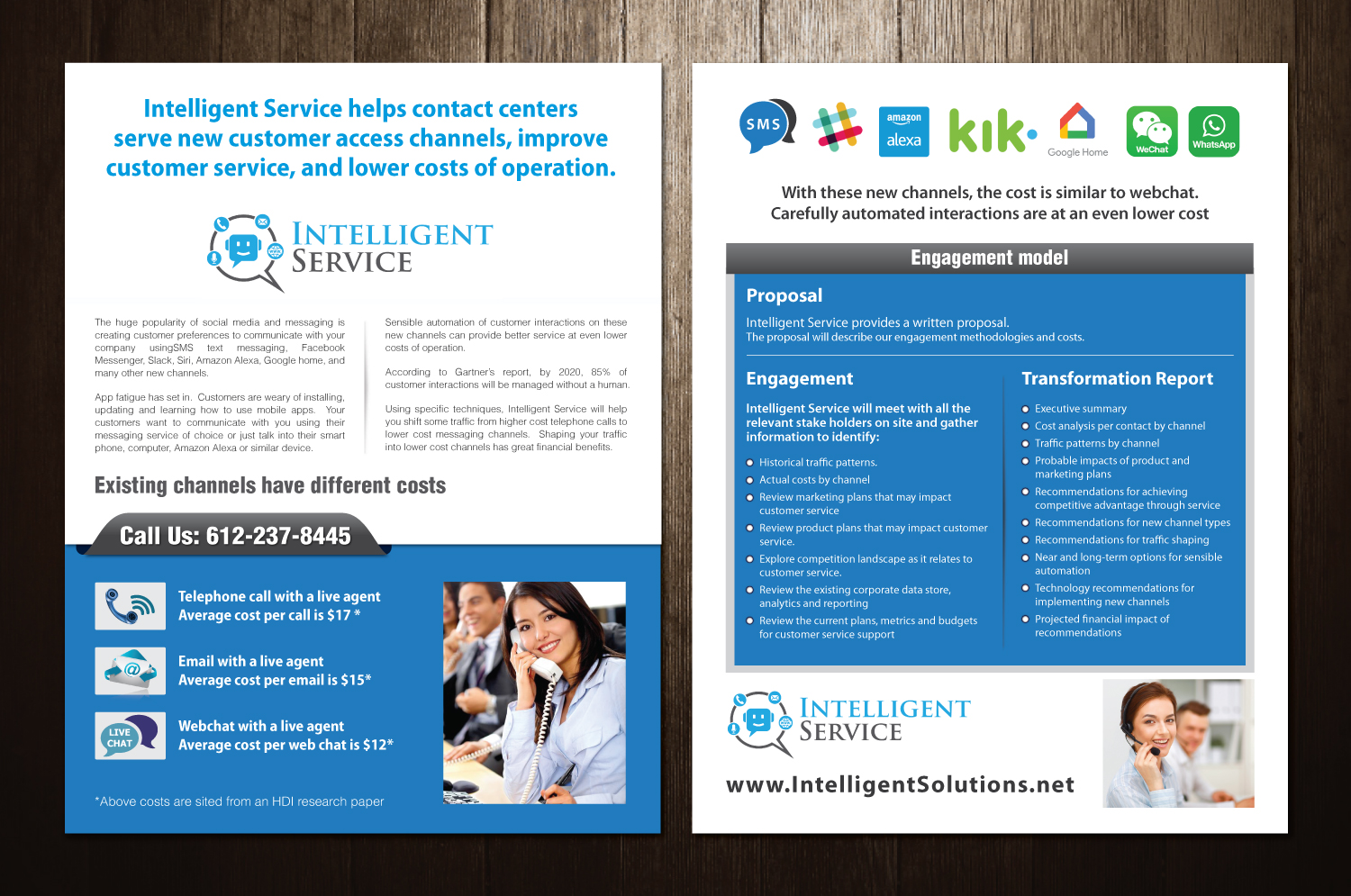 Flyer Design by meet007 for Intelligent Service | Design #16583374