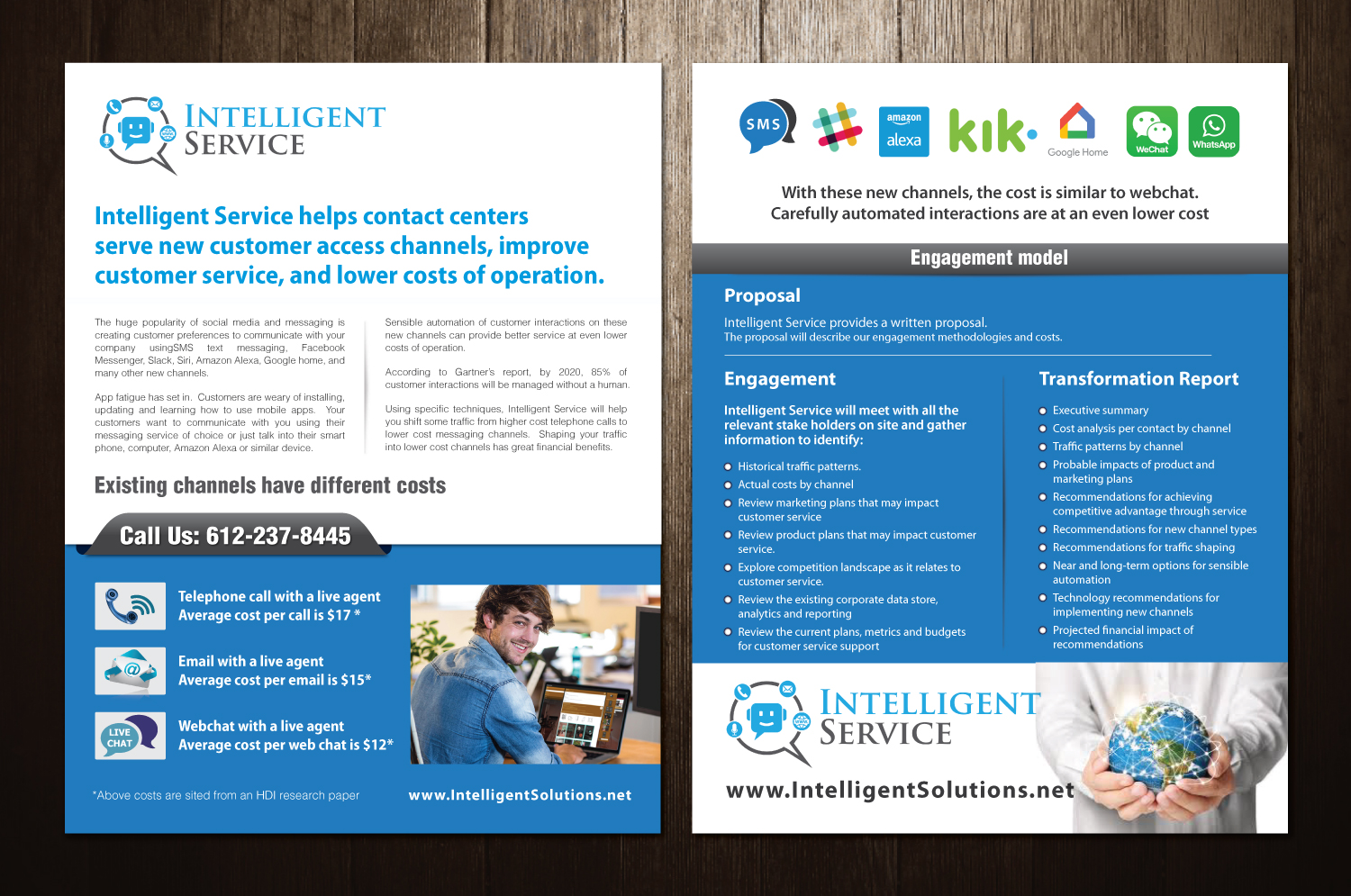 Flyer Design by meet007 for Intelligent Service | Design #16584401